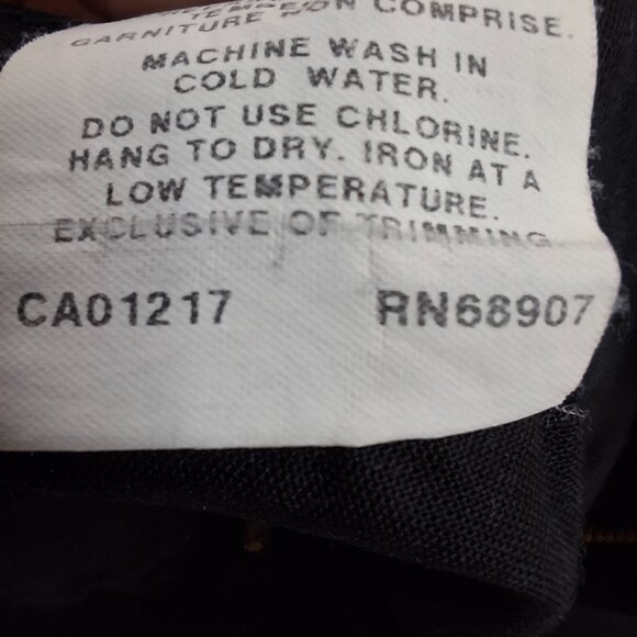 Chateauworks Flare Low Rise Womens Trousers Jeans Style Deep Black Size 34 (Size - Picture 16 of 16